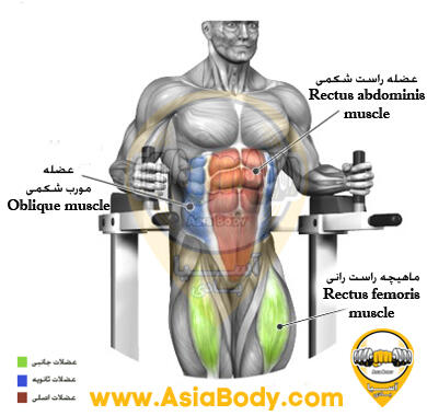 زیر شکم خلبانی پا جمع